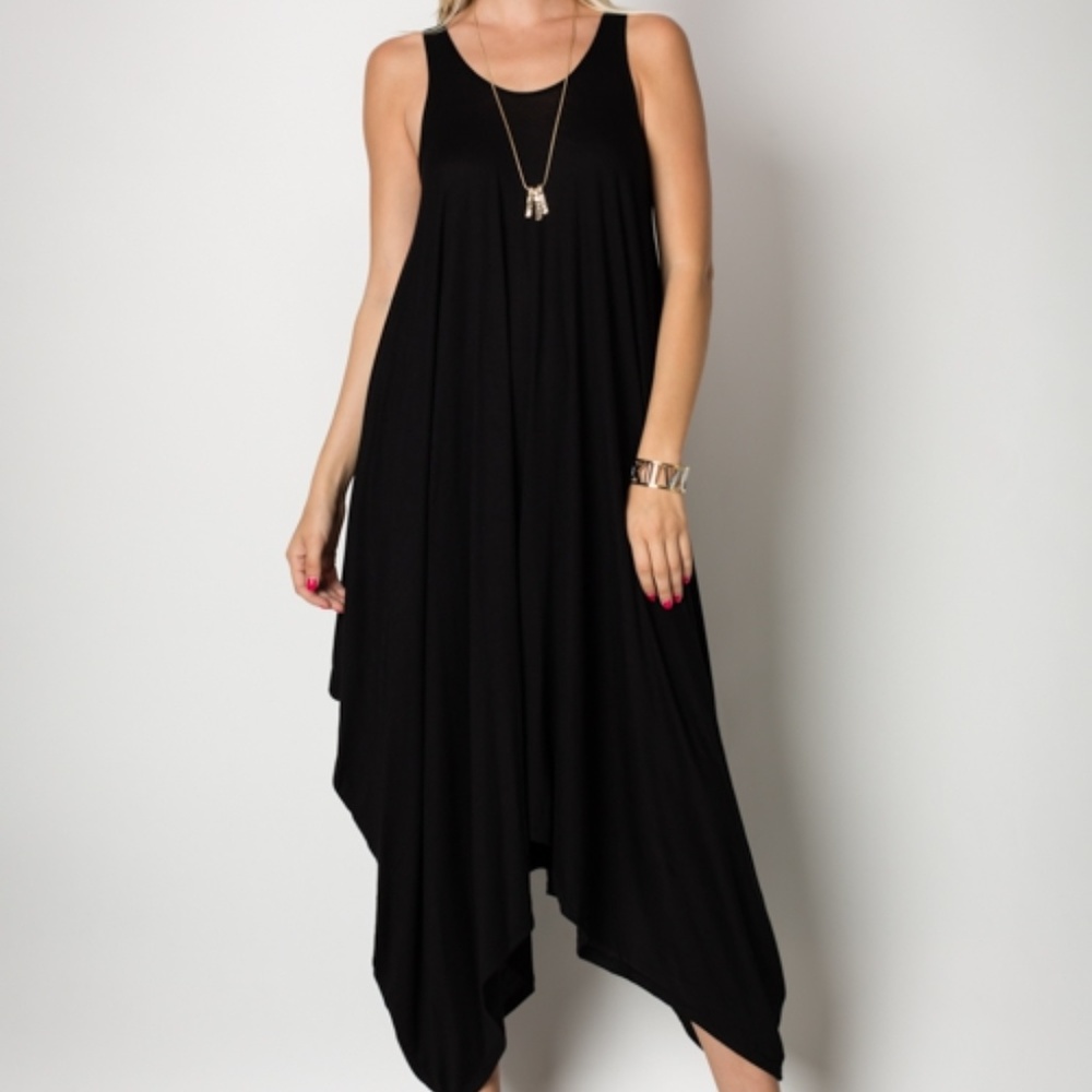 Marsala Sleeveless Harem Dress - Picture 2 of 5